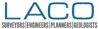 Logo for LACO Surveyors, Engineers, Planner and Geologists